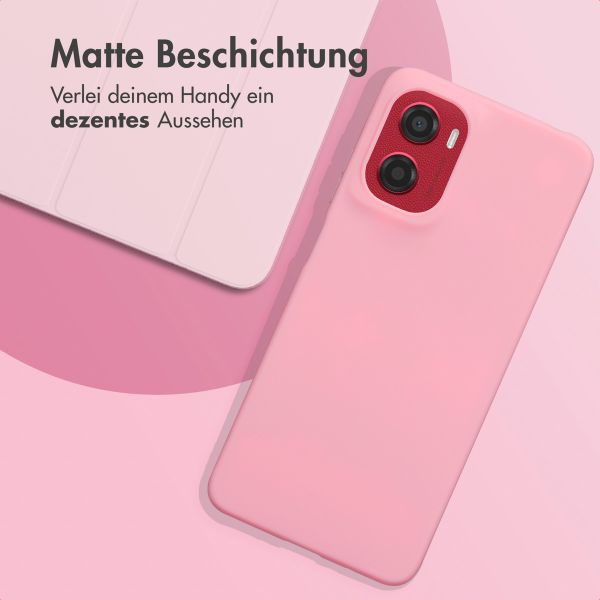 imoshion TPU Color Cover Motorola Moto G05 / E15 - Bubblegum Pink