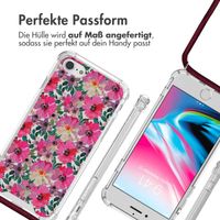 imoshion Design Hülle mit Band für das iPhone SE (2022 / 2020) / 8 / 7 - Flower Water