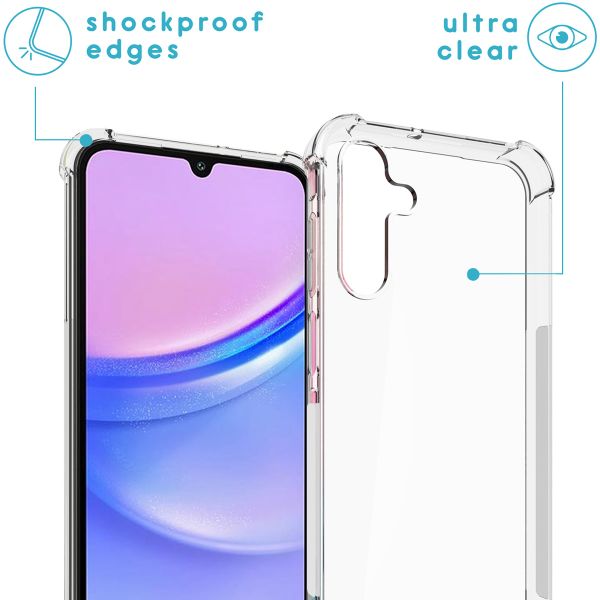 imoshion Backcover mit Band für das Samsung Galaxy A15 (5G/4G) - Schwarz / Gold