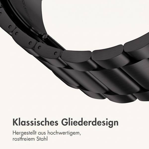imoshion Edelstahlarmband für Apple Watch | 44/45/46/49 mm - Schwarz