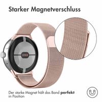 imoshion Mailändische Magnetarmband für das Google Pixel Watch / Watch 2 / Watch 3 (41 mm) - Rose Gold