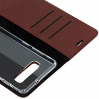 Valenta Klapphülle Leather Braun für das Samsung Galaxy S10 Plus