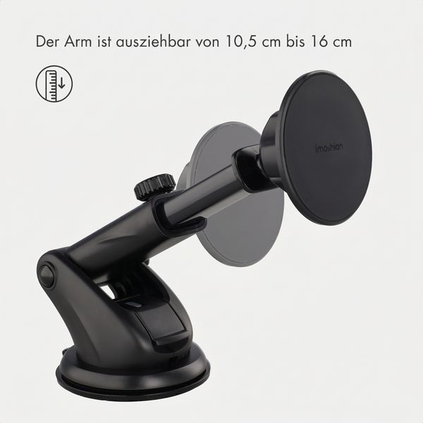imoshion Handyhalterung Auto - Magnetisch - Armaturenbrett / Windschutzscheibe - Schwarz