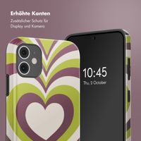 Selencia Vivid Back Cover Apple iPhone 11 - Double Hearts Plum Fern