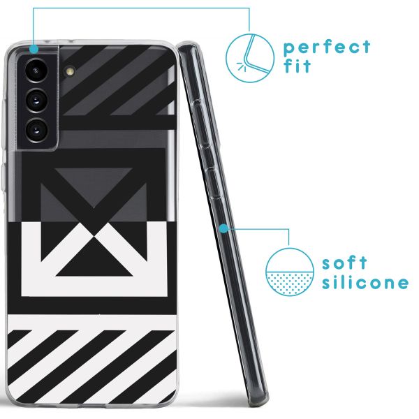 imoshion Design Hülle für das Samsung Galaxy S21 - Graphic stripes