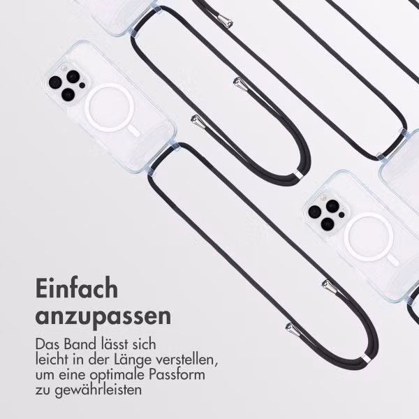 imoshion MagSafe Hülle mit abnehmbarem Band für das Apple iPhone 16 Pro - Transparent
