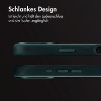 Accezz Vintage Leather Magsafe Backcover Apple iPhone 16 - Smokey Green