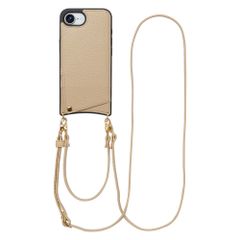 Selencia Nova HandyHülle mit Kordel und Kartenhalter Apple iPhone 16e - Beige