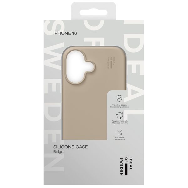 iDeal of Sweden Silikon Case für das iPhone 16 - Beige