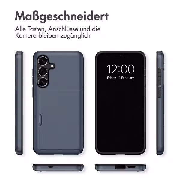 imoshion Backcover mit Kartenfach Samsung Galaxy S26 FE - Dunkelblau