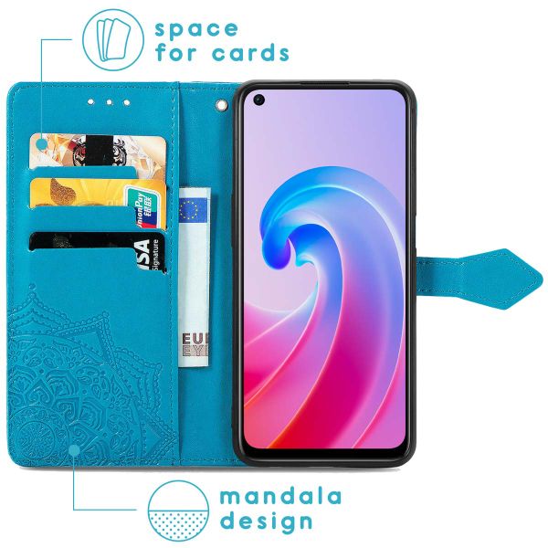 imoshion Mandala Klapphülle Oppo A96 5G - Türkis