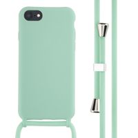 imoshion Silikonhülle mit Band für das Apple iPhone SE (2022 / 2020) / 8 / 7 - Mintgrün
