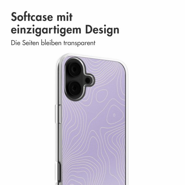 imoshion Design Hülle Apple iPhone 16 - Topo Lilac
