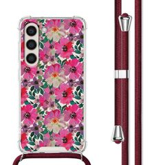 imoshion Design Hülle mit Band für das Samsung Galaxy S23 - Flower Water