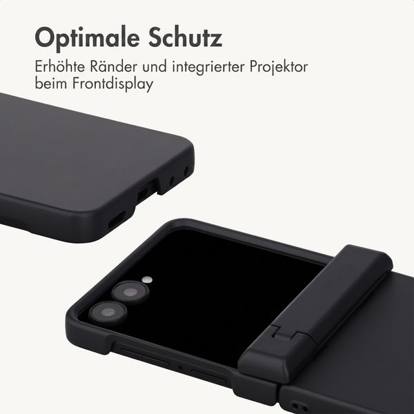 imoshion Color Backcover mit Ständer Samsung Galaxy Z Flip 8 - Schwarz