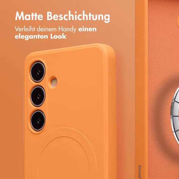imoshion Color Back Cover mit MagSafe Samsung Galaxy S24 - Neon Orange