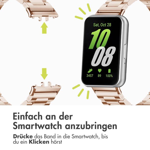imoshion Edelstahlarmband für Samsung Galaxy Fit 3 - Rosé gold