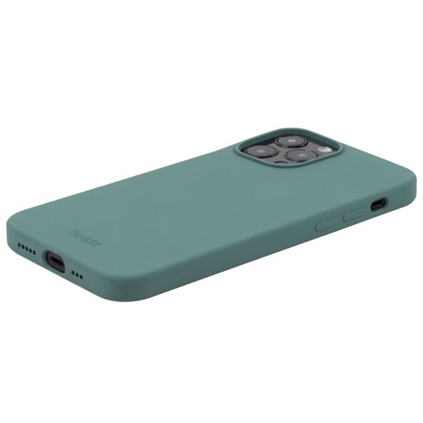 Holdit Silicone Case für das iPhone 15 Pro Max - Moss Green