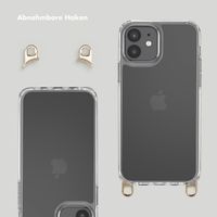 Selencia Backcover mit abnehmbaren Haken Apple iPhone 12 (Pro) - Transparent