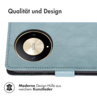 imoshion Luxuriöse Klapphülle für das Honor Magic 6 Lite - Hellblau