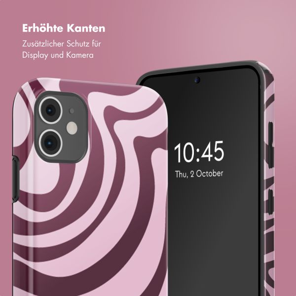 Selencia Vivid Back Cover Apple iPhone 11 - Wavy Swirl Pink Plum