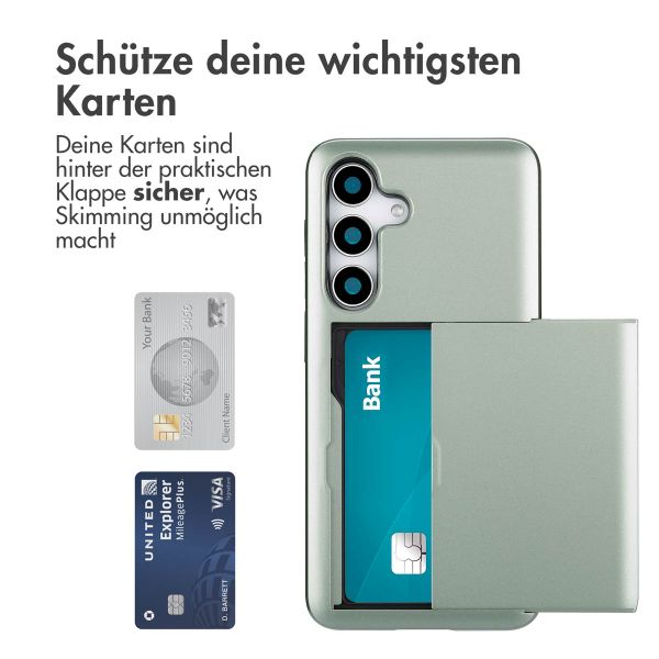 imoshion Backcover mit Kartenfach Samsung Galaxy S25 - Grün