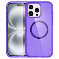 imoshion Sparkle Back Cover mit MagSafe Apple iPhone 16 Pro - Glitzer Violett