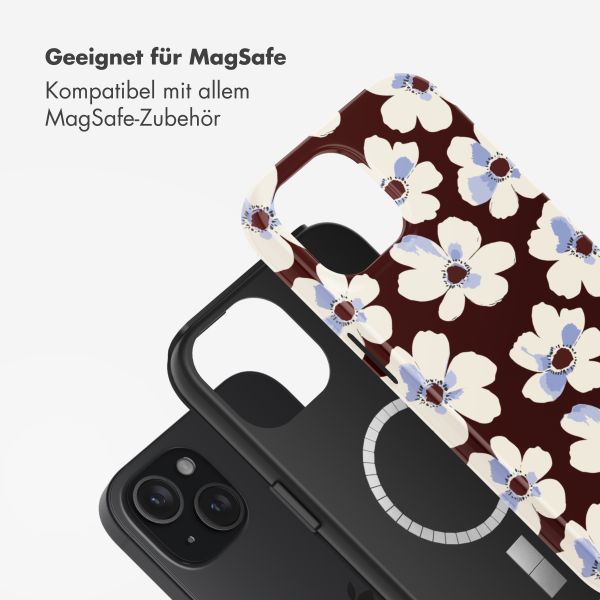 Selencia Vivid Rückabdeckung mit MagSafe Apple iPhone 15 - Choco Flower Pop