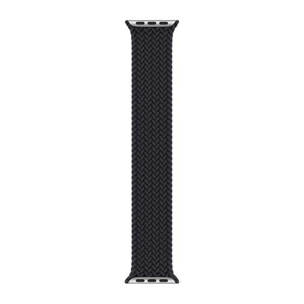 Apple Geflochtenes Solo Loop für das  Apple Watch | 44/45/46/49 mm - Größe 12 - Charcoal