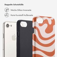 Selencia Vivid Tough Back Cover für das iPhone SE (2022 / 2020) / 8 / 7 / 6(s) - Dream Swirl Orange