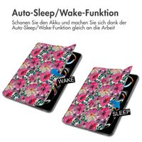 imoshion Design Trifold Klaphülle Apple iPad Pro 11 (2024) M4 - Floral Water Color