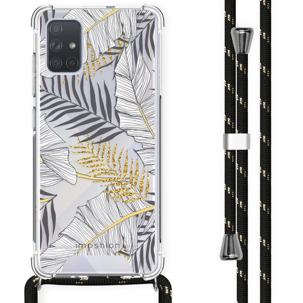 imoshion Design Hülle mit Band für das Samsung Galaxy A71 - Glamour Botanic