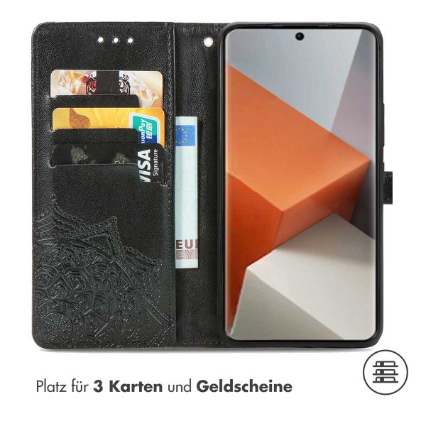 imoshion Mandala Klapphülle Xiaomi Redmi Note 13 Pro Plus (5G) - Schwarz