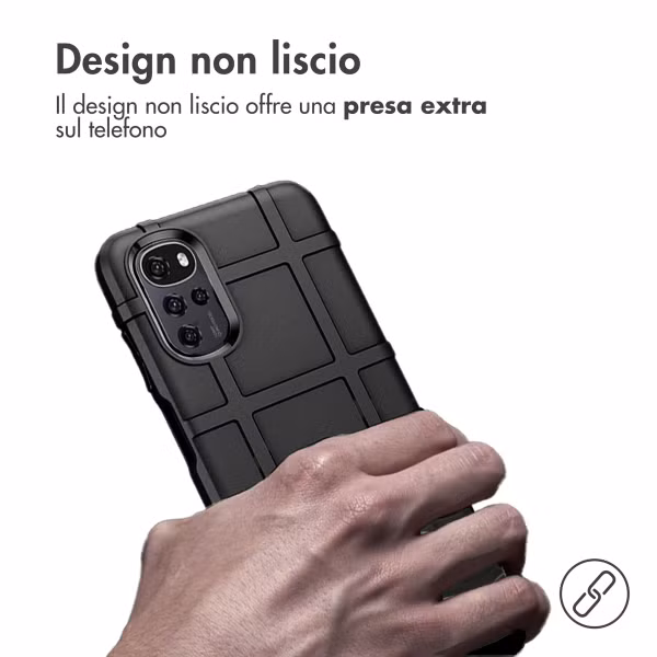 imoshion Rugged Shield Backcover Motorola Moto G22 / E32 / E32s - Schwarz