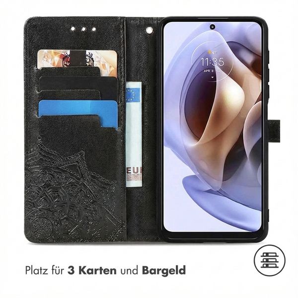 imoshion Mandala Klapphülle Motorola Moto G14 - Schwarz