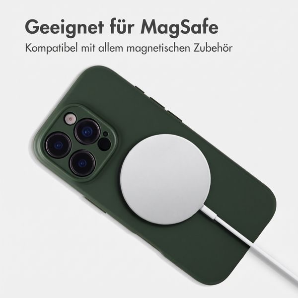 Accezz Grip Backcover mit MagSafe Apple iPhone 16 Pro - Dunkelgrün