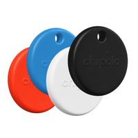 Chipolo POP Bluetooth Tracker - 4er-Pack - Schwarz, Weiß, Rot, Blau