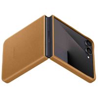 Samsung Original KindSuit Vegan Leather Case Samsung Galaxy Z Flip 7 - Camel