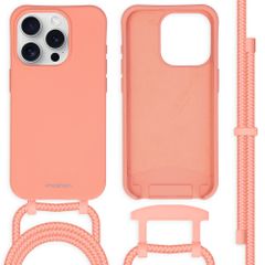 imoshion Color Backcover mit abtrennbarem Band Apple iPhone 15 Pro - Peach