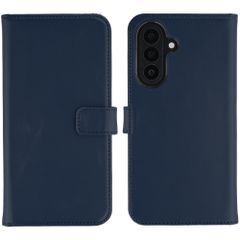 Selencia Echtleder Klapphülle Samsung Galaxy A27 (5G) - Dunkelblau