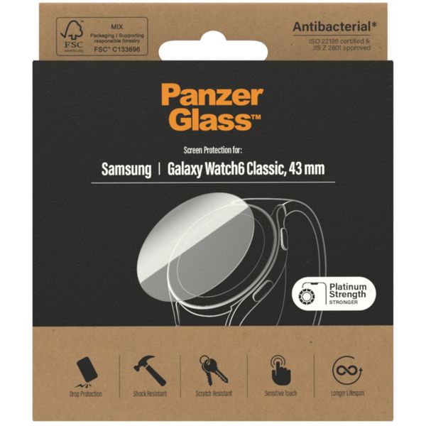 PanzerGlass ﻿Displayschutzfolie für die Samsung Galaxy Watch 6 Classic - 43 mm