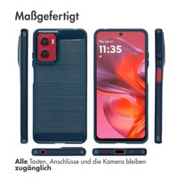imoshion Brushed Back Cover Motorola Moto G05 / E15 - Dunkelblau