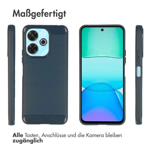 imoshion Brushed Back Cover Xiaomi Redmi 13 4G - Dunkelblau