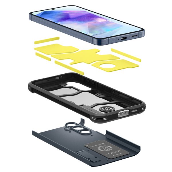 Spigen Tough Armor™ Case für das Samsung Galaxy A55 - Metal Slate