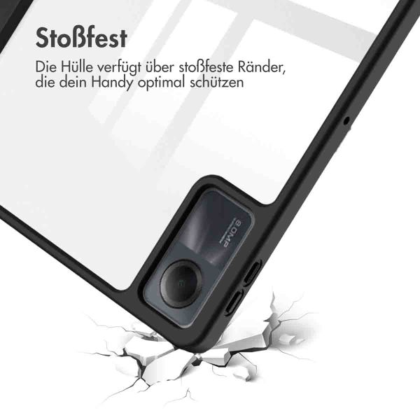 imoshion Trifold Hardcase Klapphülle für das Xiaomi Redmi Pad SE - Schwarz