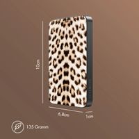 Selencia Vivid Powerbank 5.000 mAh - MagSafe und Qi2 - Schwarz / Leopard
