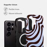Selencia Vivid Wavy Backcover mit MagSafe Samsung Galaxy S26 Ultra - Dream Swirl Chocolate