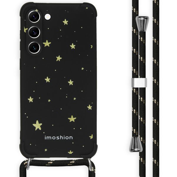 imoshion Design Hülle mit Band für das Samsung Galaxy S23 Plus - Stars Gold