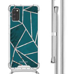 imoshion Design Hülle mit Band für das Samsung Galaxy A41 - Petrol Green Graphic