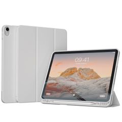 Accezz Smarte Klapphülle aus Silikon Apple iPad Air 11 Zoll (2025) M3 / (2024) M2 / Air 5 (2022) / Air 4 (2020) - Grau